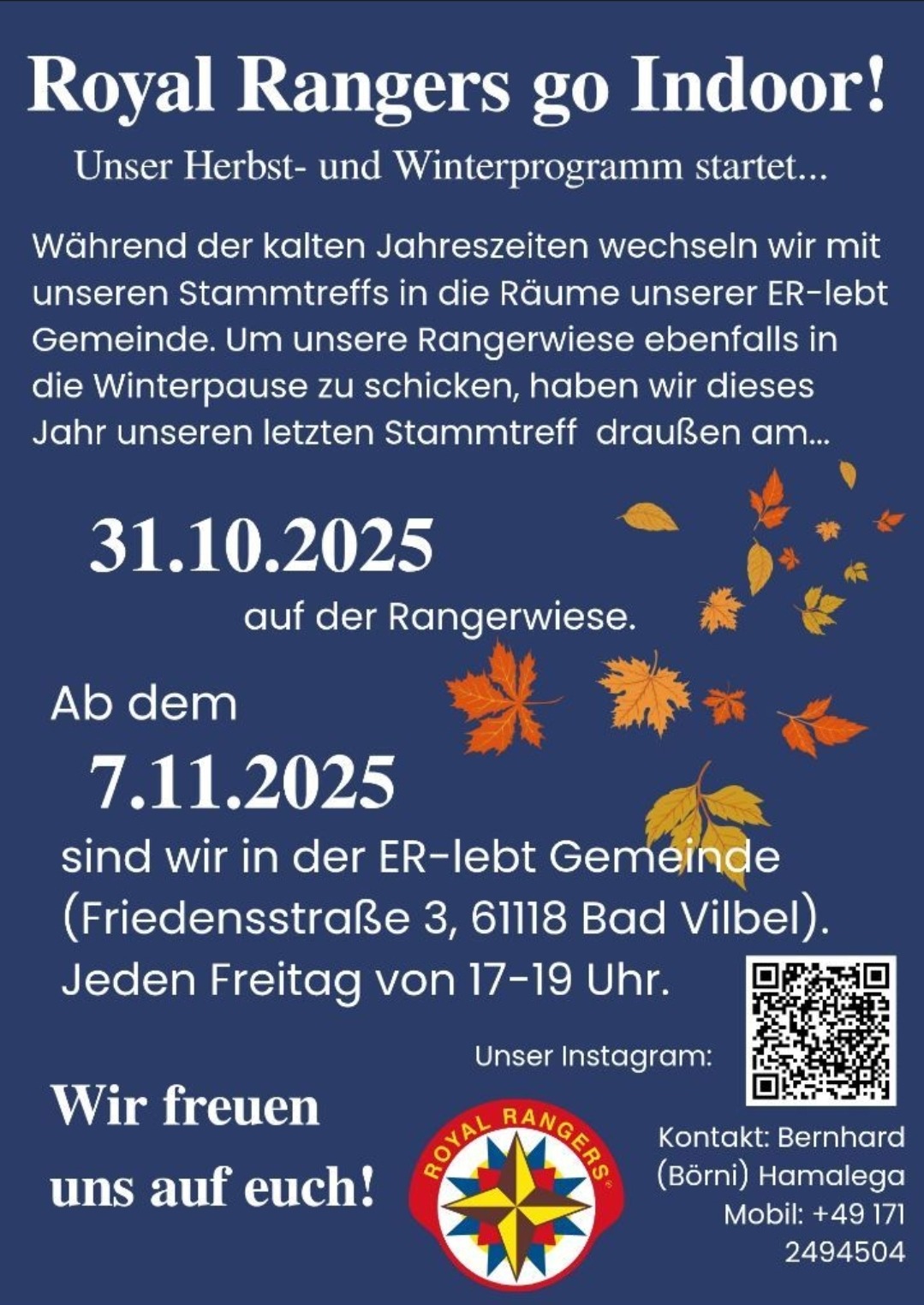 Royal rangers go indoor 2025.10